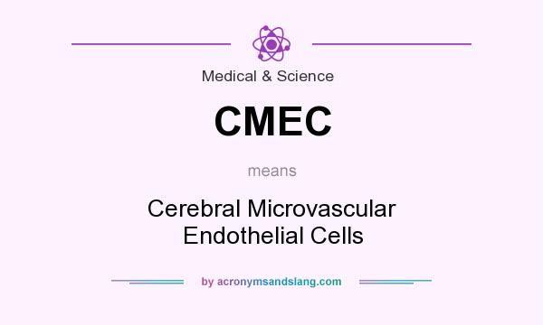 What does CMEC mean? It stands for Cerebral Microvascular Endothelial Cells