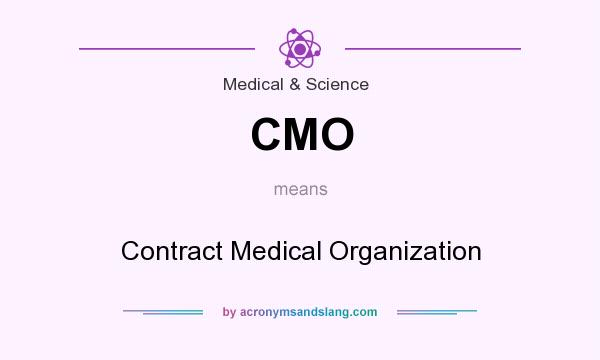 What does CMO mean? It stands for Contract Medical Organization