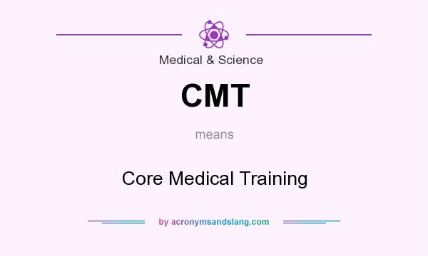 What does CMT mean? It stands for Core Medical Training