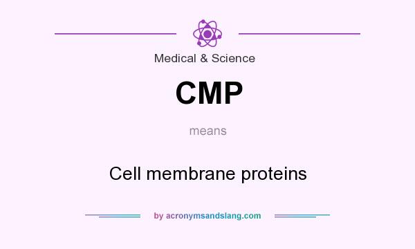 What does CMP mean? It stands for Cell membrane proteins