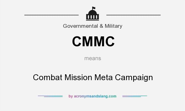 What does CMMC mean? It stands for Combat Mission Meta Campaign