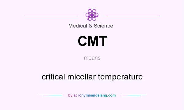 What does CMT mean? It stands for critical micellar temperature