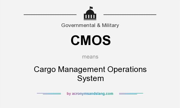 What does CMOS mean? It stands for Cargo Management Operations System