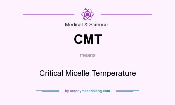 What does CMT mean? It stands for Critical Micelle Temperature