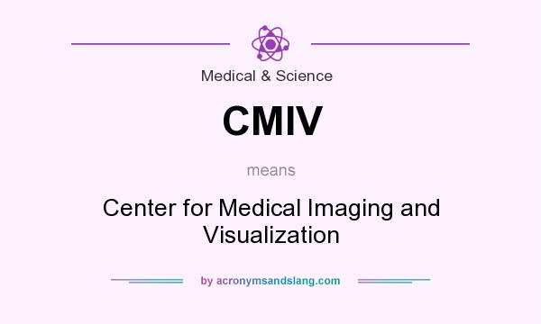 What does CMIV mean? It stands for Center for Medical Imaging and Visualization