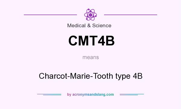 What does CMT4B mean? It stands for Charcot-Marie-Tooth type 4B