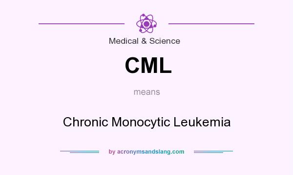 What does CML mean? It stands for Chronic Monocytic Leukemia