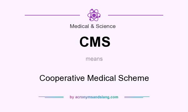 What does CMS mean? It stands for Cooperative Medical Scheme