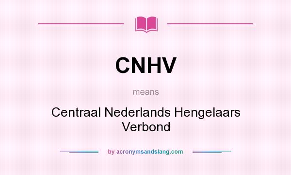 What does CNHV mean? It stands for Centraal Nederlands Hengelaars Verbond