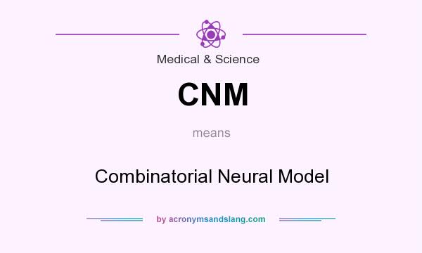 What does CNM mean? It stands for Combinatorial Neural Model