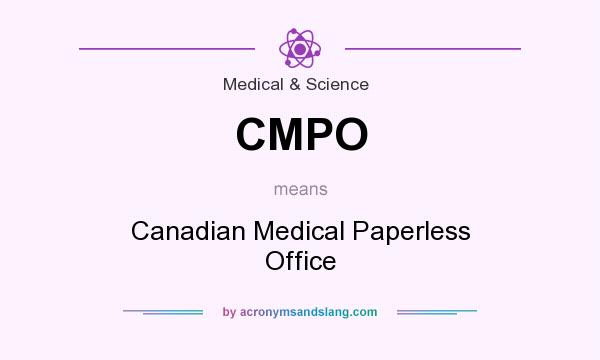 What does CMPO mean? It stands for Canadian Medical Paperless Office