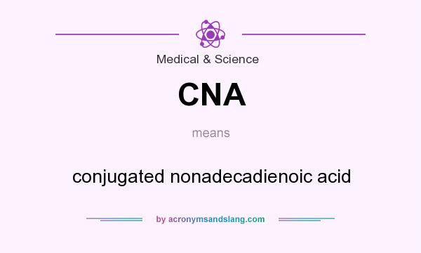 What does CNA mean? It stands for conjugated nonadecadienoic acid