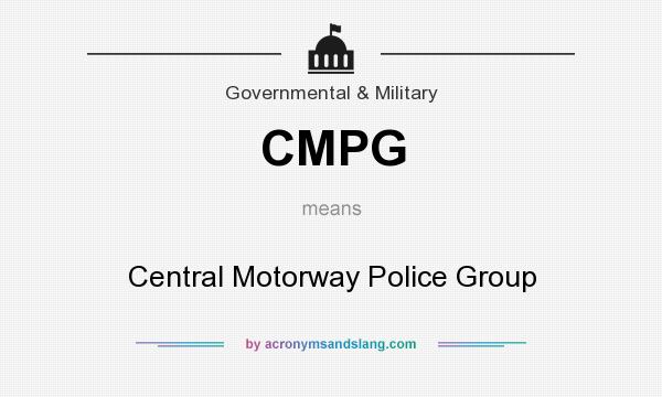 What does CMPG mean? It stands for Central Motorway Police Group