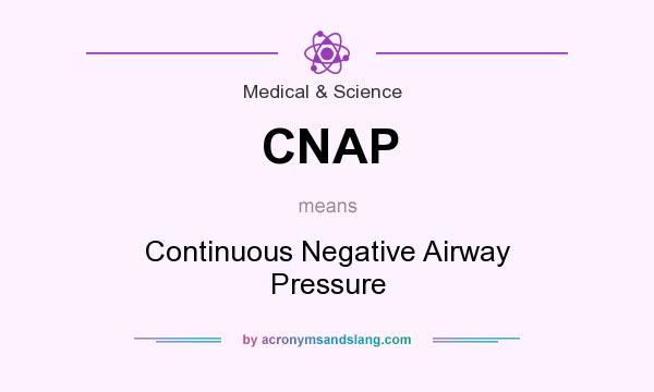What does CNAP mean? It stands for Continuous Negative Airway Pressure