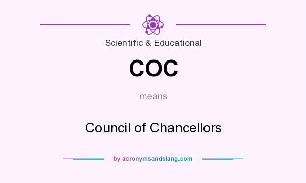 What does COC mean? It stands for Council of Chancellors