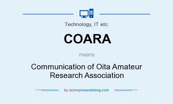 What does COARA mean? It stands for Communication of Oita Amateur Research Association
