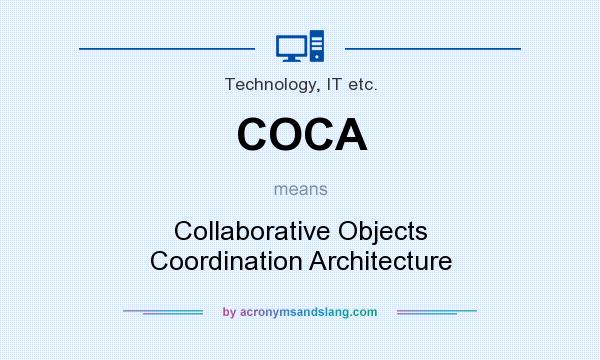 What does COCA mean? It stands for Collaborative Objects Coordination Architecture