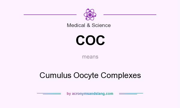 What does COC mean? It stands for Cumulus Oocyte Complexes