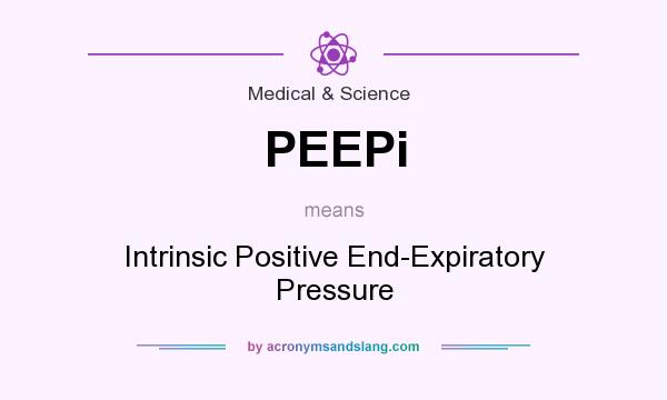 What does PEEPi mean? It stands for Intrinsic Positive End-Expiratory Pressure