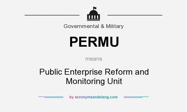 What does PERMU mean? It stands for Public Enterprise Reform and Monitoring Unit
