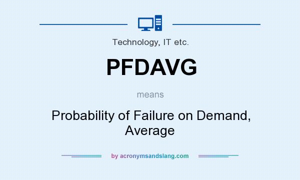 What does PFDAVG mean? It stands for Probability of Failure on Demand, Average