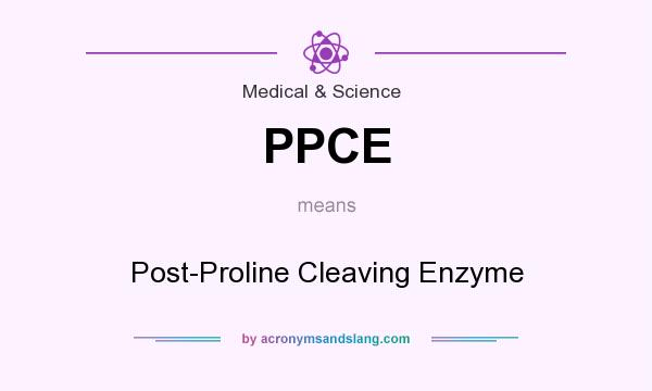 What does PPCE mean? It stands for Post-Proline Cleaving Enzyme