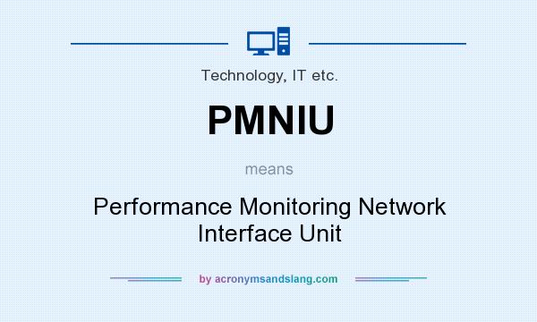 What does PMNIU mean? It stands for Performance Monitoring Network Interface Unit