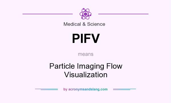What does PIFV mean? It stands for Particle Imaging Flow Visualization