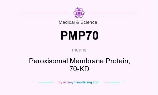 What does PMP70 mean? It stands for Peroxisomal Membrane Protein, 70-KD