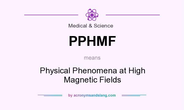 What does PPHMF mean? It stands for Physical Phenomena at High Magnetic Fields