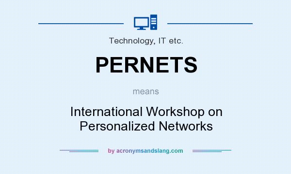 What does PERNETS mean? It stands for International Workshop on Personalized Networks