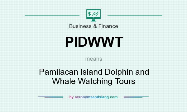 What does PIDWWT mean? It stands for Pamilacan Island Dolphin and Whale Watching Tours