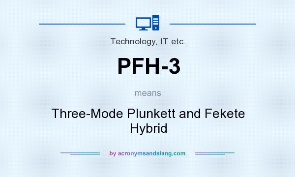 What does PFH-3 mean? It stands for Three-Mode Plunkett and Fekete Hybrid
