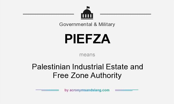 What does PIEFZA mean? It stands for Palestinian Industrial Estate and Free Zone Authority
