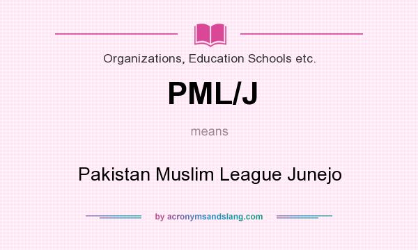 What does PML/J mean? It stands for Pakistan Muslim League Junejo