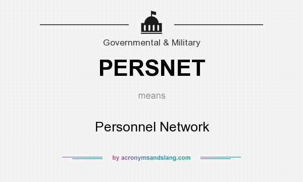 What does PERSNET mean? It stands for Personnel Network