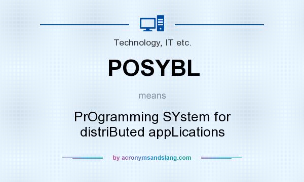 What does POSYBL mean? It stands for PrOgramming SYstem for distriButed appLications