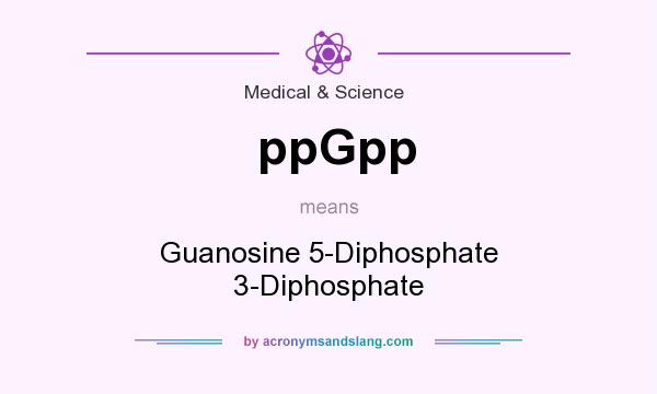 What does ppGpp mean? It stands for Guanosine 5-Diphosphate 3-Diphosphate