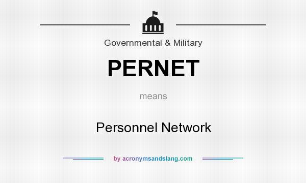 What does PERNET mean? It stands for Personnel Network
