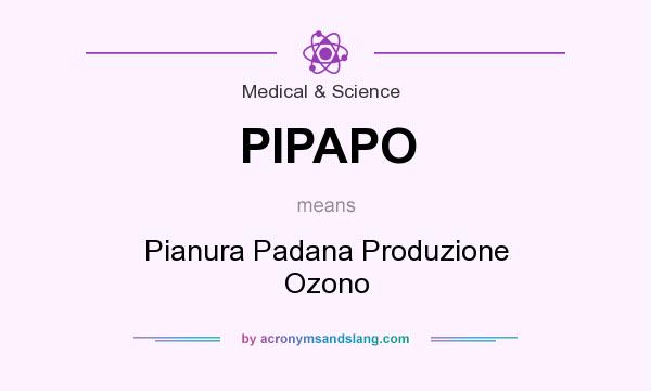 What does PIPAPO mean? It stands for Pianura Padana Produzione Ozono
