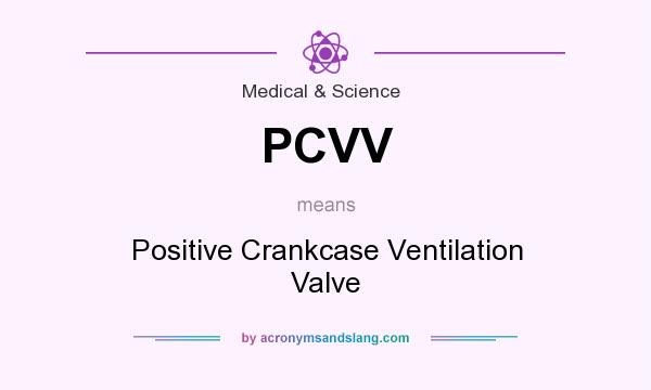What does PCVV mean? It stands for Positive Crankcase Ventilation Valve