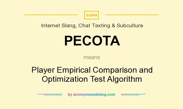 What does PECOTA mean? It stands for Player Empirical Comparison and Optimization Test Algorithm