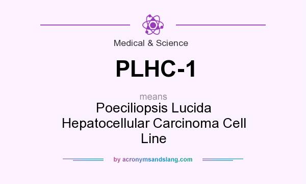 What does PLHC-1 mean? It stands for Poeciliopsis Lucida Hepatocellular Carcinoma Cell Line