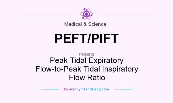 What does PEFT/PIFT mean? It stands for Peak Tidal Expiratory Flow-to-Peak Tidal Inspiratory Flow Ratio