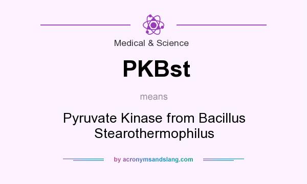 What does PKBst mean? It stands for Pyruvate Kinase from Bacillus Stearothermophilus