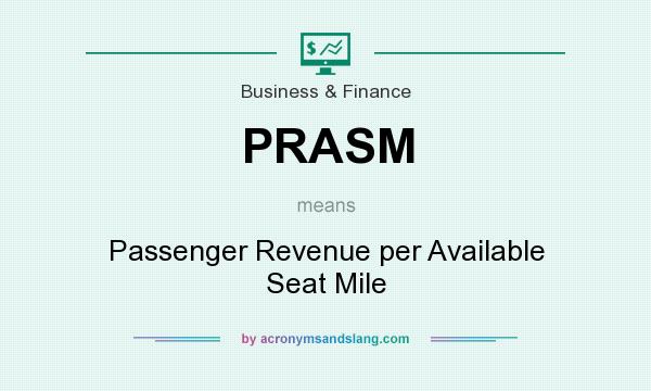 What does PRASM mean? It stands for Passenger Revenue per Available Seat Mile