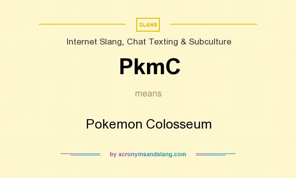 What does PkmC mean? It stands for Pokemon Colosseum