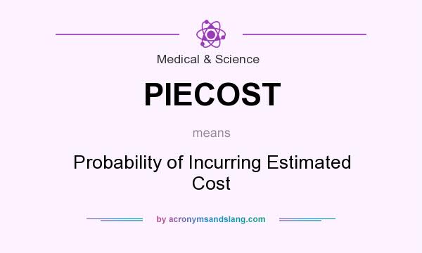 What does PIECOST mean? It stands for Probability of Incurring Estimated Cost