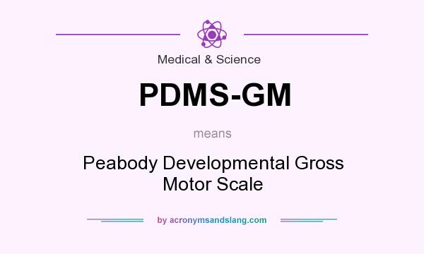 What does PDMS-GM mean? It stands for Peabody Developmental Gross Motor Scale