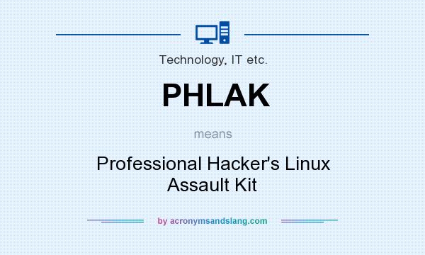 What does PHLAK mean? It stands for Professional Hacker`s Linux Assault Kit